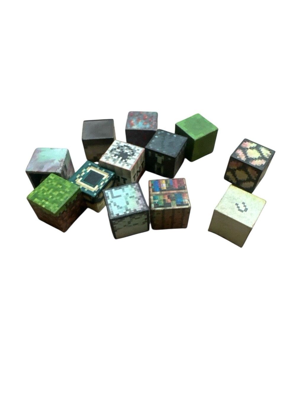 Lego Minecraft 12pc Cubes Heads TNT Objects Ore Lamp Etc 2x2 Blocks
